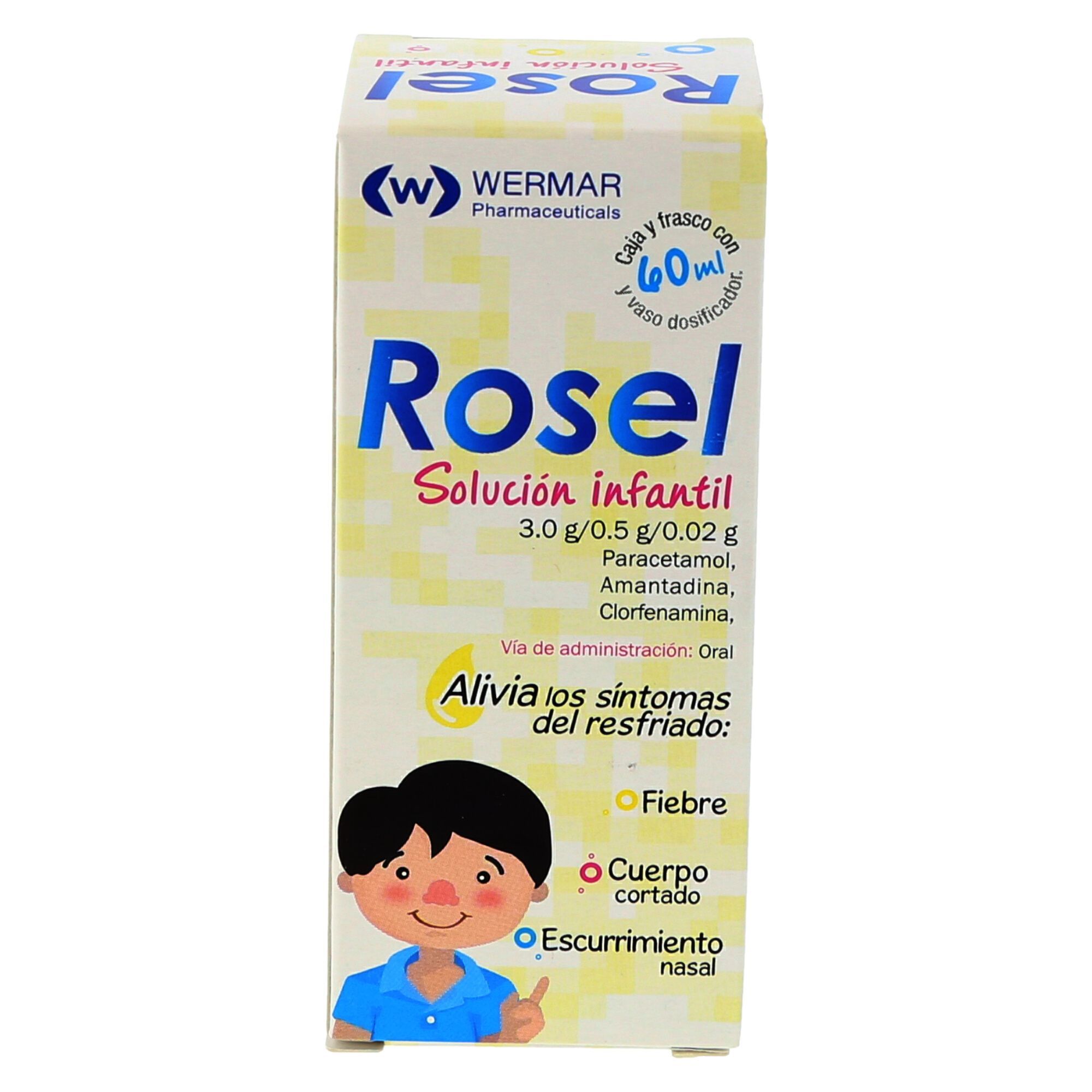 Precio Rosel paracetamol Infantil jarabe 60mL | Farmalisto MX