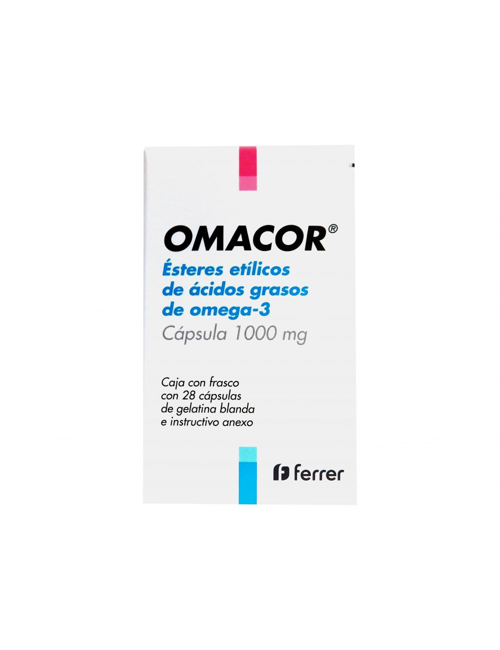 Precio Omacor 1000 mg 28 cápsulas | Farmalisto MX