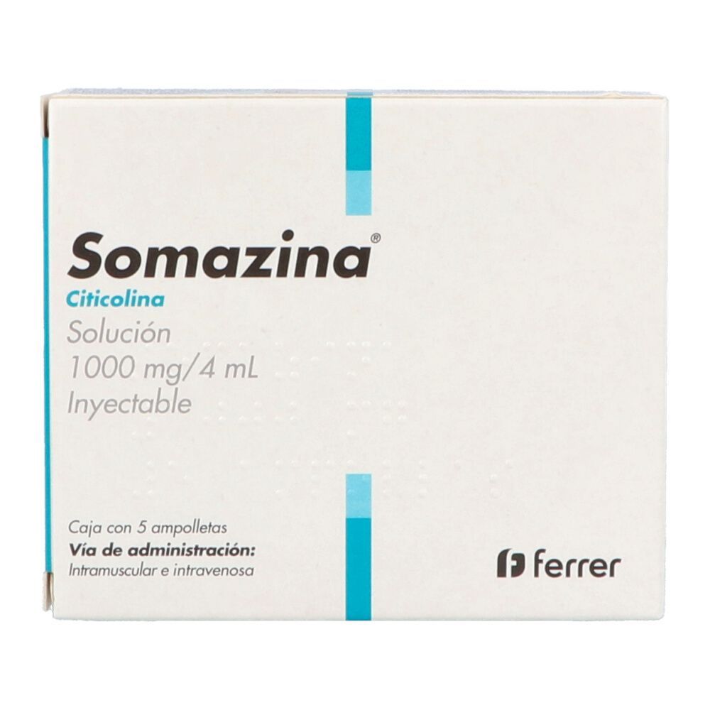 Precio Somazina 1000 mg con 5 ampolletas de 4 ml | Farmalisto MX